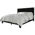 thumbnail image 2 of Castle Place Contemporary Corduroy Pleated Velvet Upholstered Queen Platform Bed, Black, 2 of 8