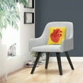 thumbnail image 4 of Modern 3D Red Heart By Abc 16 X 16 Decorative Throw Pillow, 4 of 4