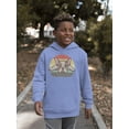 thumbnail image 2 of Frenchie Bulldog Retro Style Hoodie Juniors -Image by Shutterstock,  Small, 2 of 4