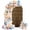 Brown, variant on Brown Leopard Print Arch Backdrop Cover 7.2x4 Ft, Spandex Wedding Arch Stand Cover, Classic Abstract Animal Patterned Round Top Stretch Fitted Background Covers for Birthday Ceremony Party Decor
