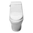 thumbnail image 2 of Eago R-133SEAT Replacement Soft Closing Plastic Toilet Seat, White for TB133, 2 of 5