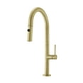 thumbnail image 4 of Chalet Single Handle, Pull-Down Kitchen Faucet in Brushed Gold, 4 of 11
