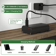 Huepar Self-Leveling Laser Level Green Beam Cross Line Laser Level Tools with 2 Plumb Dots and 360° Magnetic Pivoting Bracket