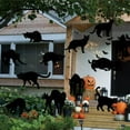 thumbnail image 5 of 3D Halloween Hanging Black Cats Decoration, Realistic 12 Pieces Scary Hanging Cat Silhouette for Yard Sign Outdoor Indoor Lawn, Halloween Black Cat Party Home Decoration, 5 of 8
