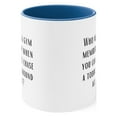thumbnail image 2 of New Mom Gifts Two-Tone 11oz Mug "Who needs a gym membership when you can, 2 of 4