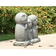 thumbnail image 3 of Statue de Famille Jizo Japonaise Porte-Bonheur Priant, 3 of 4