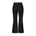 thumbnail image 5 of DISNIMO Black Halloween Girls Wide-Leg Pants Flare Leggings for Girls 12Y Crossover High Waisted Kids Bell Bottom Pants with Pockets for Yoga High Waisted Bell Bottoms for Dance Workout, 5 of 7