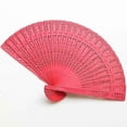 thumbnail image 4 of Folding Chinese Waaier Fan Lace Hand Fans Flower Fragrant Wood Wedding Favors Gifts, 4 of 4