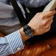 thumbnail image 4 of Father’s Day Men’s Openwork Quartz Watch – Alloy Case Stainless Steel Strap Business Casual Wristwatch, Fashion Skeleton Dial Analog Timepiece Gift for Dad, 4 of 6