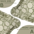 thumbnail image 4 of FABDIVINE- Hand block print cushion cover, frill pillow, floral handmade couch pillow, boho decorative cushion, ruffle pillow - RAJAT, 12"X20", 4 of 6