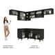 thumbnail image 5 of Madesa Gabinete de Cocina Integral Completa de Esquinero 402 cm Reims Negro 04, 5 of 8