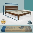 thumbnail image 7 of Acacia Emery Solid Wood Bed Frame With headboard King Caramel, 7 of 7