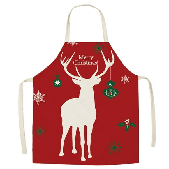 1 Piece Christmas Chef Apron Adjustable Cooking Apron For Xmas Party Men Women Kitchen Restaurant Home Gardening Cleaning Restaurant Apron Canvas Apron with Pockets Sunflower Apron for Large Women