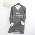 thumbnail image 4 of Birdeem Mode Femme Manches Longues Col Rond Blouse Imprimée Chandail Décontracté Hauts Manches Longues, 4 of 12