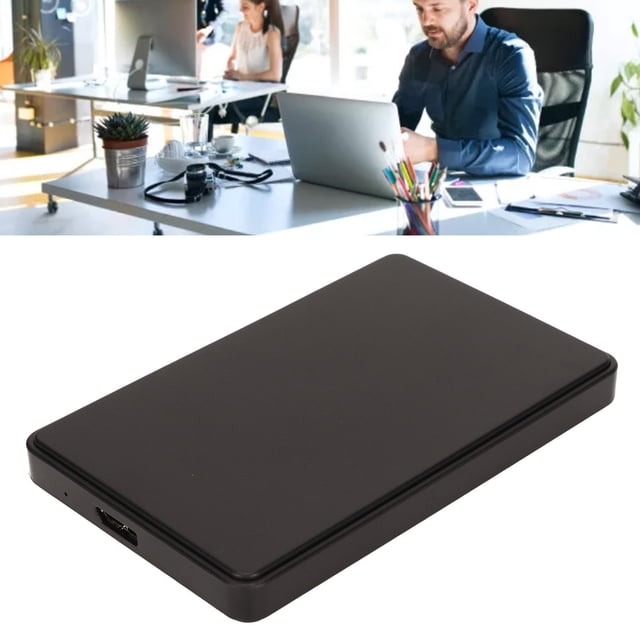 USB3.0 SSD Enclosure Adapter, Ultra Thin SSD Enclosure Ergonomic Design Stable Lightweight for Computer Black,Grey
