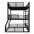 thumbnail image 3 of Alukang Heavy Duty Triple Bunk Bed for Bed Room, Full/Full XL over Full/Full XL over Queen Metal Bunkbeds with Ladder, Family-Friendly for All Ages, Bedroom, No Box Spring Needed, Easy Assembly, 3 of 9