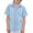 Pink E, variant on Zpanxa Toddler Boys Vertical Eyelet Stripe Trim Button Down Short Sleeve Shirts Lapel Collar Summer Casual Woven Dress Tops for Kids