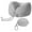 Gray, variant on Memory Foam Travel Neck Pillow with Adjustable Buckle, Ergonomic 360° Chin Support for Airplane Long Flights, Washable Ice Silk Cover, Portable Neck Pillow for Travel, Gray