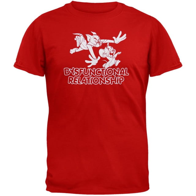 Tom and Jerry - Dysfunctional Flocked T-Shirt