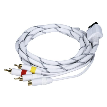 Mixing Console Professional Audio Stereo - Monoprice AV Cable w/ Composite (Yellow RCA)/S-Video and Stereo Audio (Red/White) for Wii & Wii U- Net Jacket and Gold P