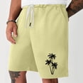 thumbnail image 2 of Puntoco Mens Stretch Cargo Shorts,Men'S Lace-Up Elastic Waist Pocket Exercise Fitness Home Half Shorts Pants Beige 6(L), 2 of 4