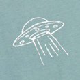 thumbnail image 2 of Dalix UFO Embroidered Fleece Crewneck Long Sleeve Sweatshirt Mens in Heather Blue Lagoon 2XL XX-Large, 2 of 5