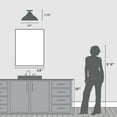 thumbnail image 5 of Hunter - Agoura 1-light Matte Black, Large Flush Mount Light, Dimmable, Casual Style, Cone Shaped, for Bedrooms, Dining, Living Rooms - 48082, 5 of 7