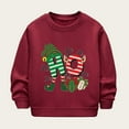 thumbnail image 2 of XEGLSBU Boys Long Sleeve Shirts Size 10-12 Black Children's Autumn and Winter Long Sleeve and Christmas Print Casual Thick Warm Round Neck Hoodie for Boys and Girls Red Size 7-8 Years, 2 of 3