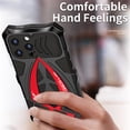 thumbnail image 5 of SaniMore for iPhone 13 Pro Max (6.7" 2021) Case with Tempered Glass Screen Protector, PC TPU Hybird Heavy Duty Protective Military-grade Drop Resistant Shockproof Armor Stylish Shell, Black, 5 of 13