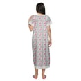 thumbnail image 3 of Moomaya Printed Nightdress For Ladies Cotton Ruffled Border Nursing Night Gown, 3 of 6