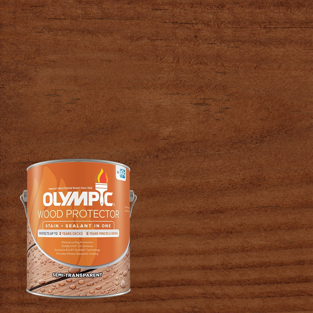Olympic Wood Protector Exterior Stain Plus Sealant in One, Semi