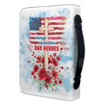 thumbnail image 3 of HELLHERO Always Remember Our Heroes Bible Bag, PU Leather Large Capacity Protective Case for Bible Study and Church Use, 3 of 12