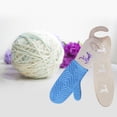 thumbnail image 1 of 1 par de guantes de bloqueo de forma de para tejer, para adultos, niños, cumpleaños, Navidad, Halloween, de Acción de Alce 28x7cm Macarena Bloqueadores de manoplas, 1 of 8