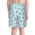 thumbnail image 3 of Cauagu Sea Turtle Print Swim Trunks for Men,Youth Boys Swim Shorts Compression Liner Beach Shorts Boys' Swimming Shorts 7-20 Years Bathing Suit-Small, 3 of 7