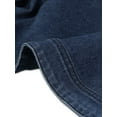 thumbnail image 5 of INSPIRE CHIC Women's Crop Denim Cardigan Short Sleeve Lapel Jean Jacket, 5 of 5