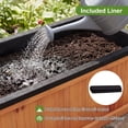 thumbnail image 4 of Costway 1 PCS Wood Raised Garden Bed with Drainage Holes & Liner for Flowers Vegetables Herbs, 4 of 8