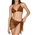 thumbnail image 1 of WEAIXIMIUNG Women Swimsuit Fashion Bikini Set Three Point Off Back Tie Funny Bikini Swimsuit L, 1 of 7
