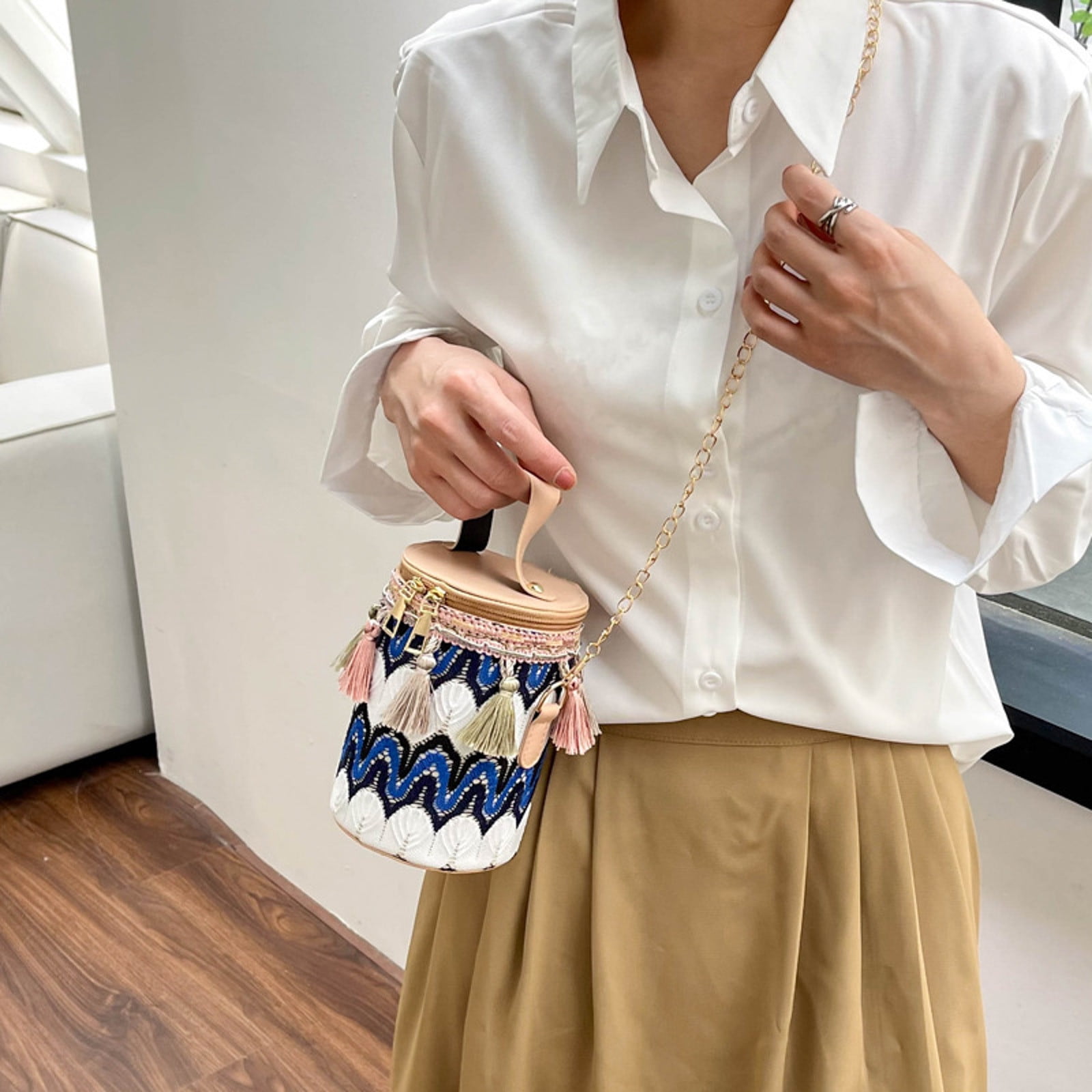 バッグ velour shoulder bag with long stole Just Cavalli Chain Foulard Style 9 Shoulder bag polyurethane