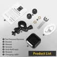 thumbnail image 4 of Motorcycles Tire Pressure Monitoring System 0-4.5 Bar TPMS with 2 Sensors Rainproof USB Charging Wireless Tyre Pressure Gauge Monitoring System with LCD Display for Motorcycles, 4 of 11