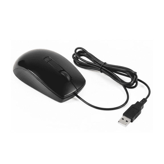 Dell Wired USB 6-Button Laser Mouse, Black, 1 Count