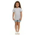 thumbnail image 5 of Cudlie Girls’ 5-Pack Short Sleeve T-Shirts, Soft Cotton Tees in Solid Vibrant Colors, Sizes 12M–4T, 5 of 13