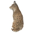 thumbnail image 3 of Estatua de gato montés sentado Hi-Line Gift Ltd., amarillo y negro, 3 of 9