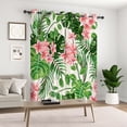 thumbnail image 2 of Lfeey Tropical Palm Curtains, Leaf Print Blackout Curtains, 84 Inch Length for Living Room Kitchen, 2 Panels, 2 of 6