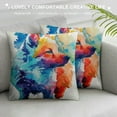 thumbnail image 3 of Nawypu  Watercolor Dog Corgi Throw Pillow Cushion Corgi Colorful Dog Silhouette Pillow Cases New Puppy Dog Pillows Nursery Decor Modern Sofa Pillowcase for Sofa Chair Car, 3 of 5