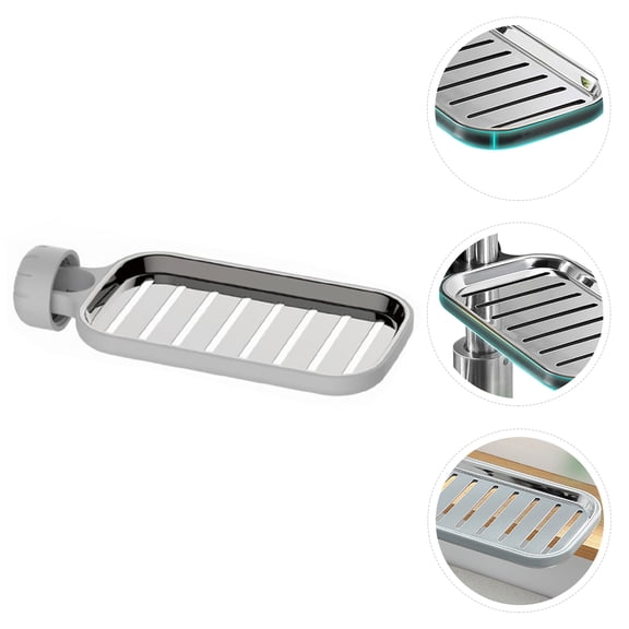 TAILTOSS Kitchen Sink Organizer Rack Waterproof Stainless Steel Square 1Set 8.7x4.1in