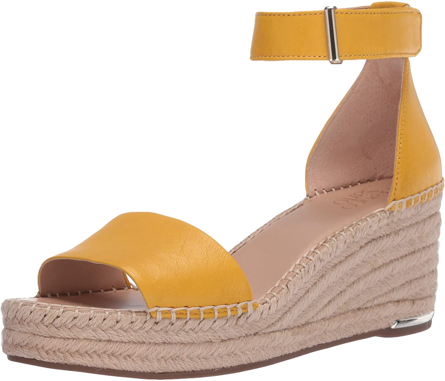 franco sarto yellow wedge