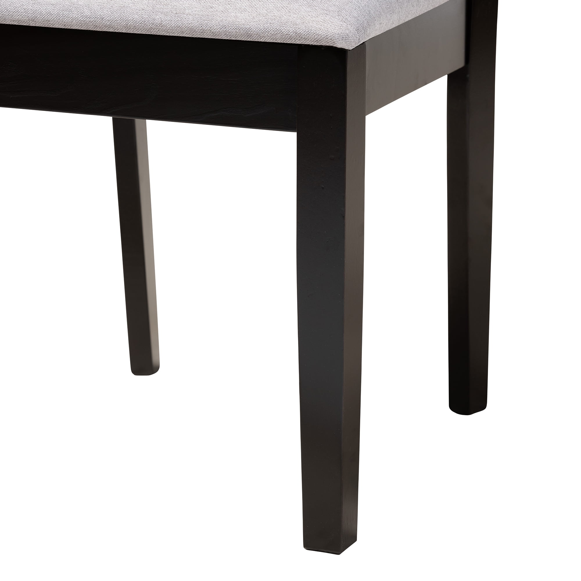 Baxton Studio Karel Modern Dining Set, 5-Piece, Espresso Brown