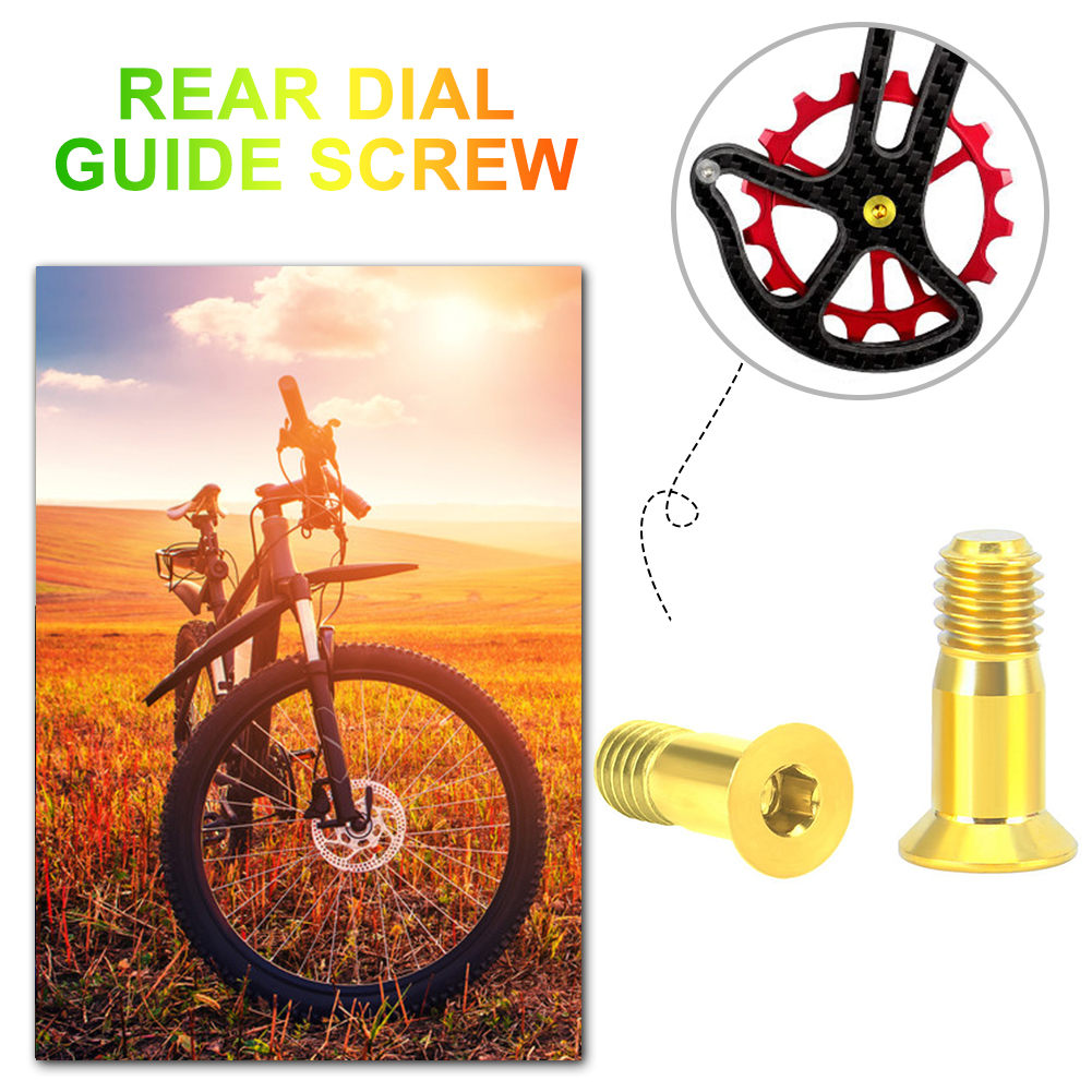 Mymisisa 2pcs Allen Head Bike Rear Derailleur Jockey Wheel Bolts M5x14