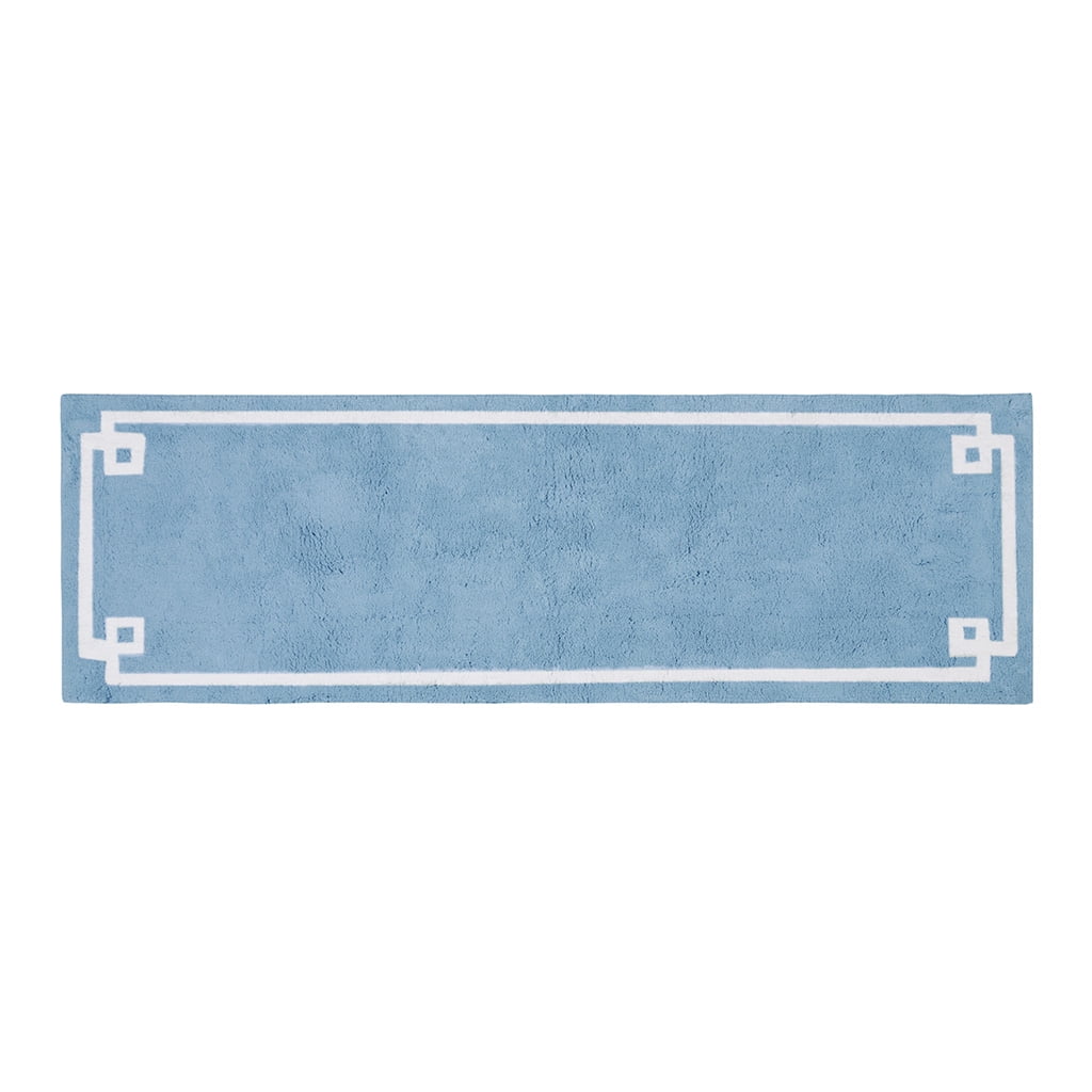 Cotton Tufted Bath Rug 24x72 Inches 100% Cotton Hotel Style Bathroom Runner Rug OEKO-TEX Certified Non-Slip Latex Backing Machine Washable