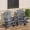 Embossed wood grain - Navy blue 2-pack, variant on Adirondack Outdoor Rocking Chair - All Weather HDPE Plastic, Wide Armrests, Classic Fire Pit Chair, Easy to Install, Supports 380LBs，white, 2-pack